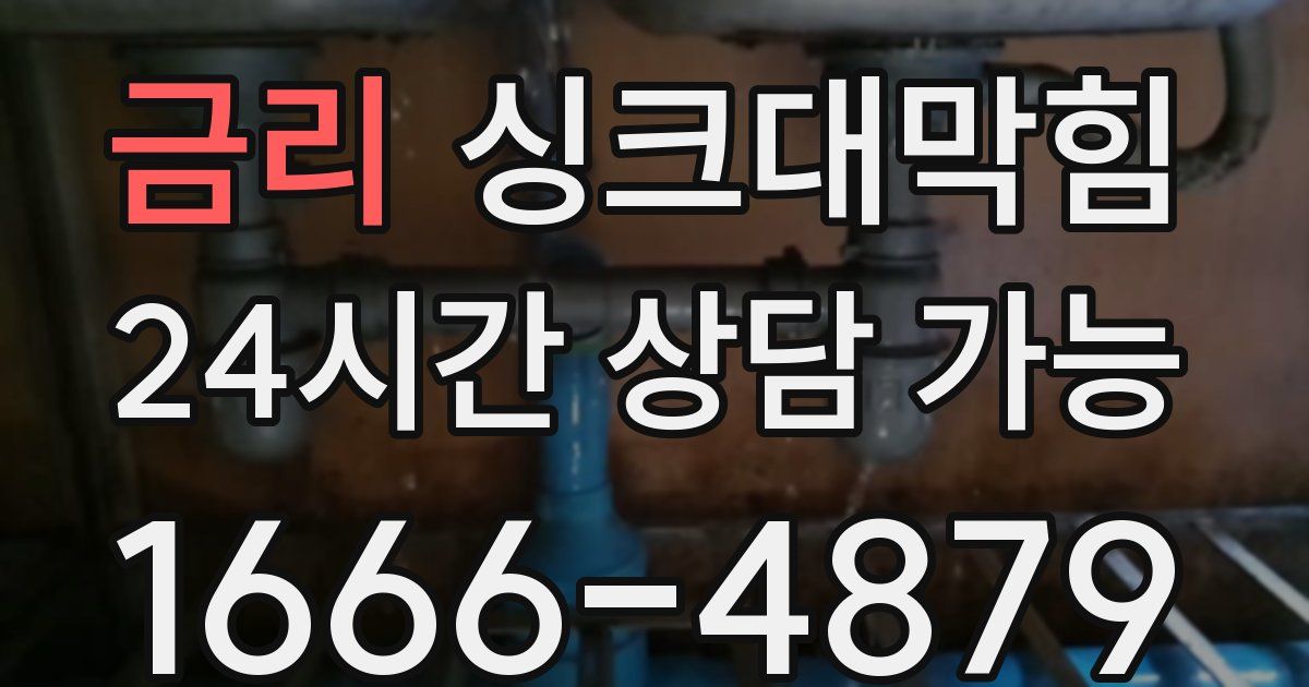 금리 싱크대 뚫기