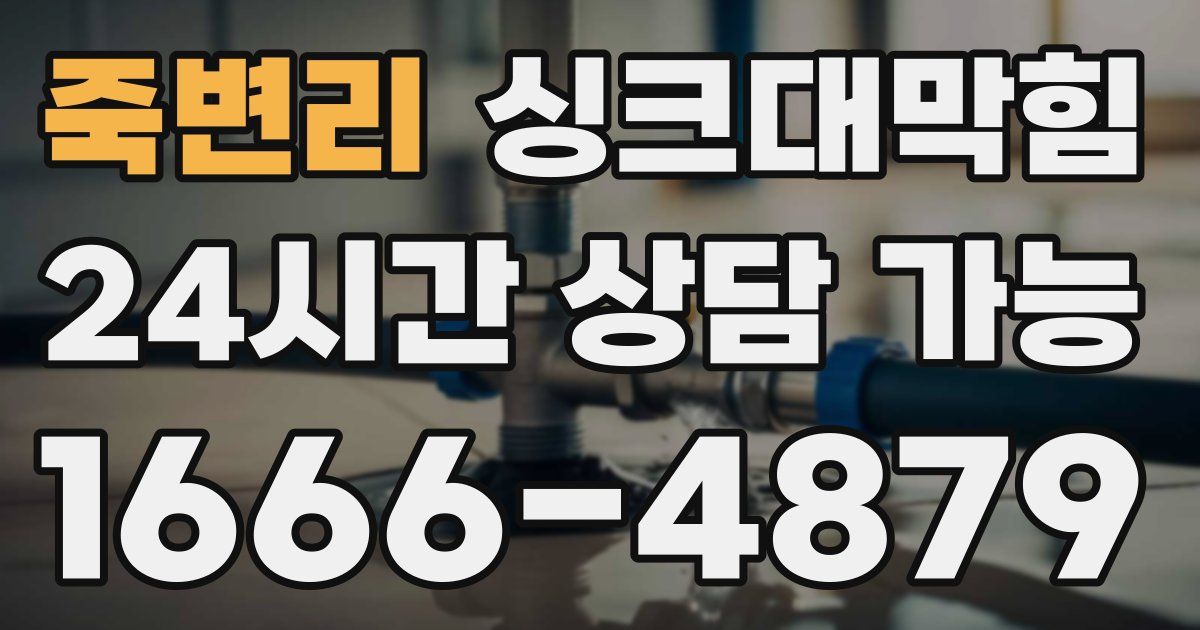 죽변리 싱크대 뚫기