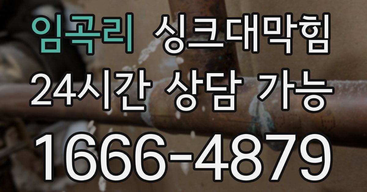 임곡리 싱크대 뚫기