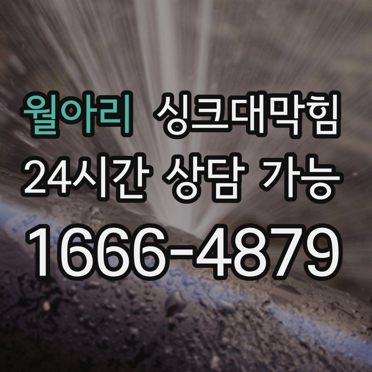 월아리 싱크대막힘