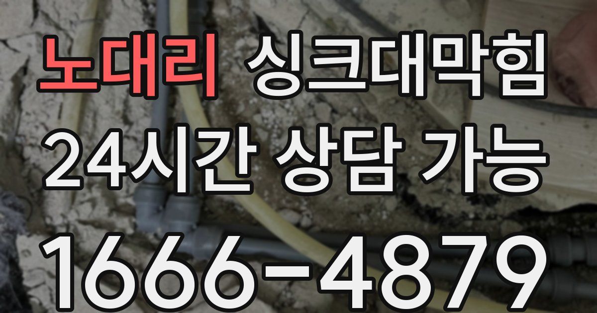 노대리 싱크대 뚫기