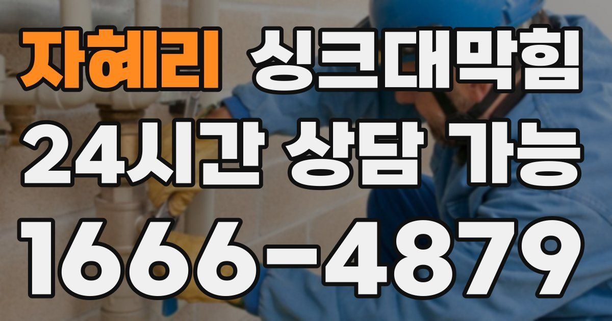 자혜리 싱크대 뚫기