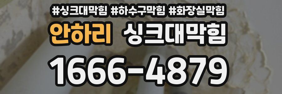 싱크대막힘