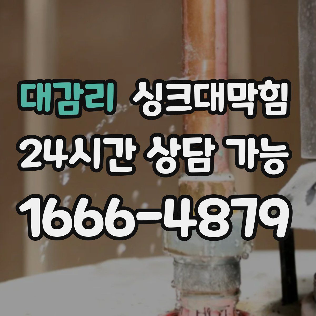 대감리 싱크대막힘