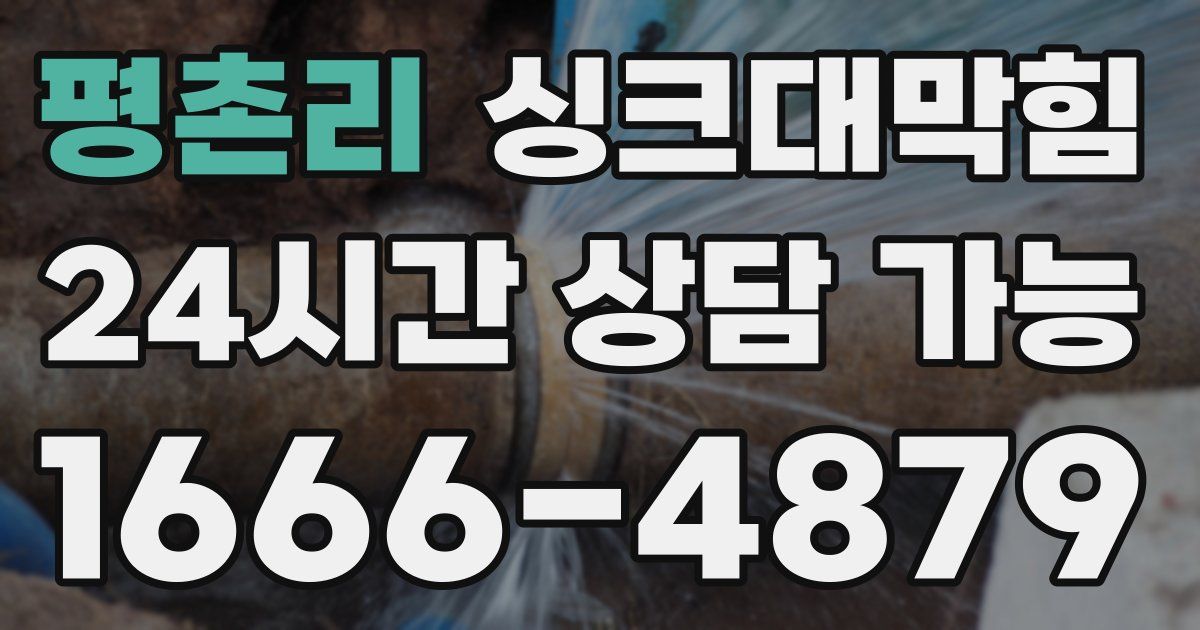 평촌리 싱크대 뚫기