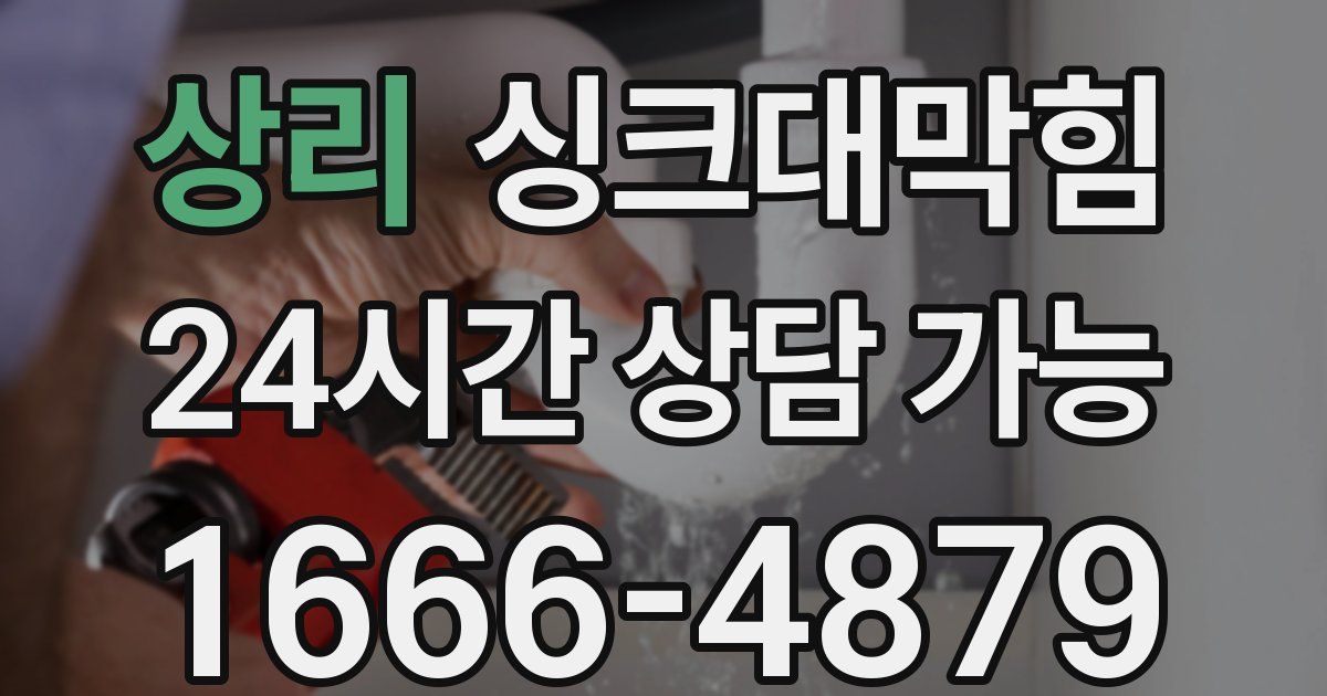 상리 싱크대 뚫기