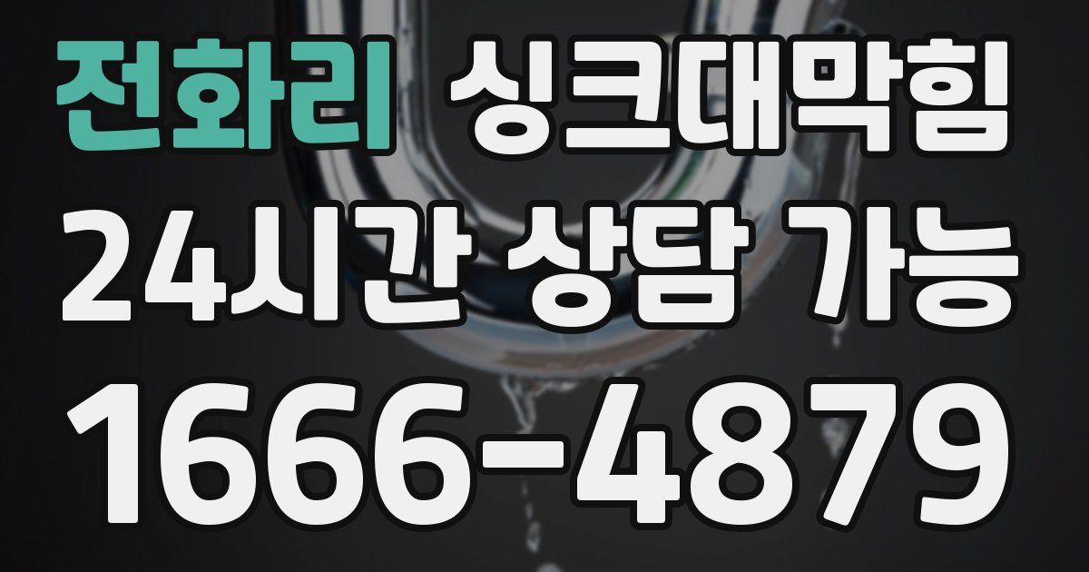 전화리 싱크대 뚫기