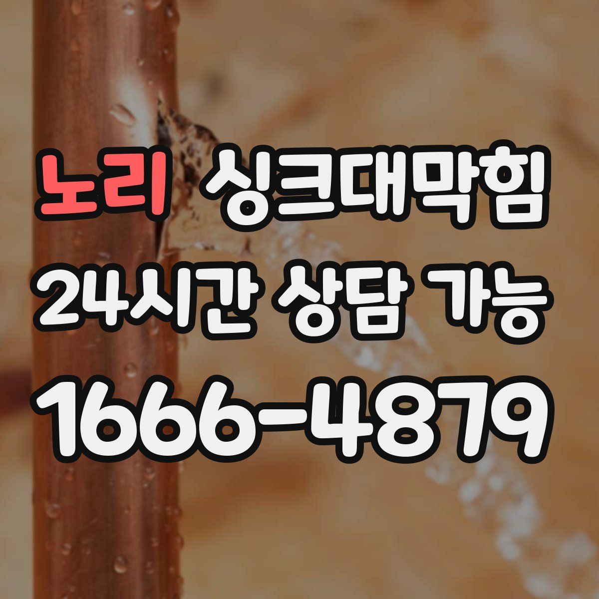 노리 싱크대막힘