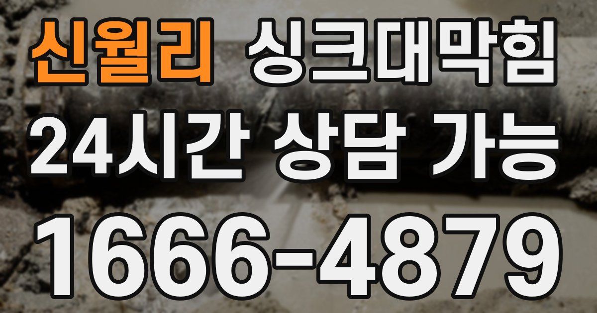 신월리 싱크대 뚫기