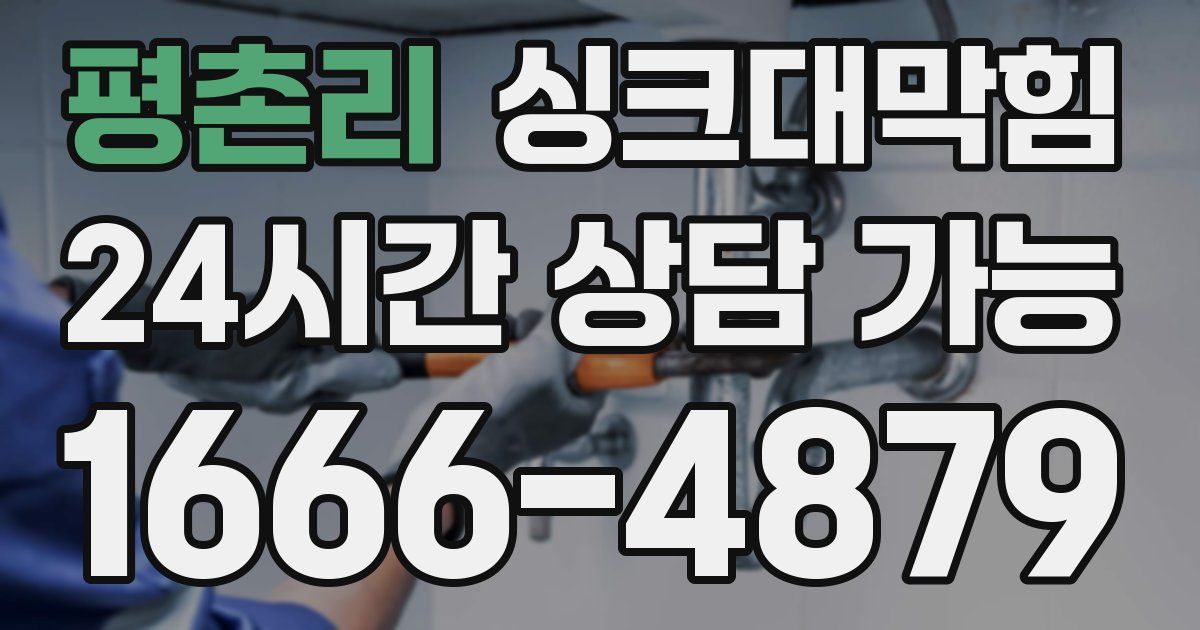 평촌리 싱크대 뚫기