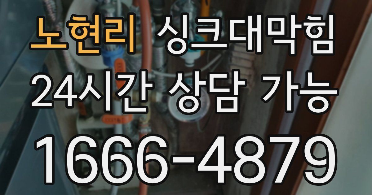 노현리 싱크대 뚫기