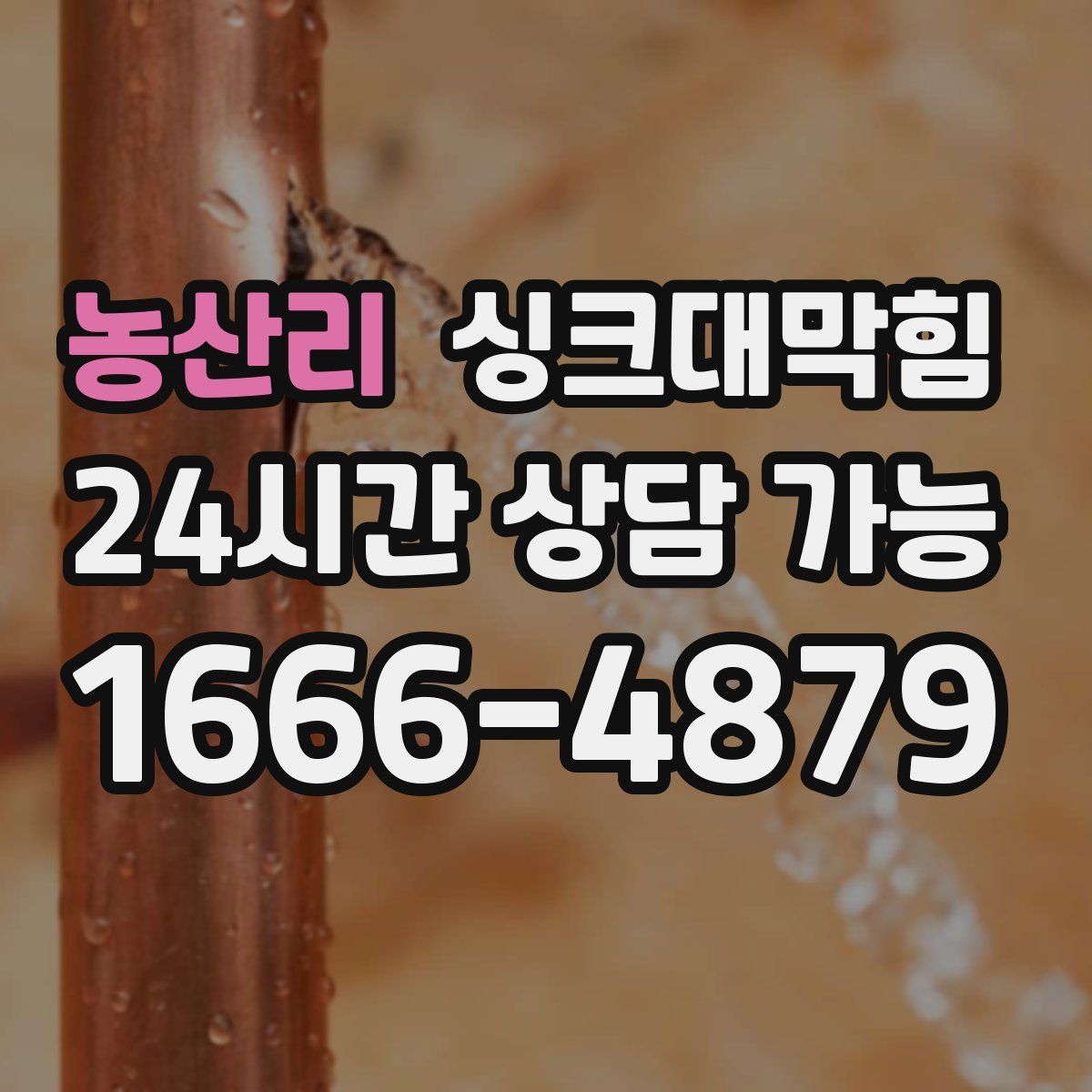 농산리 싱크대막힘