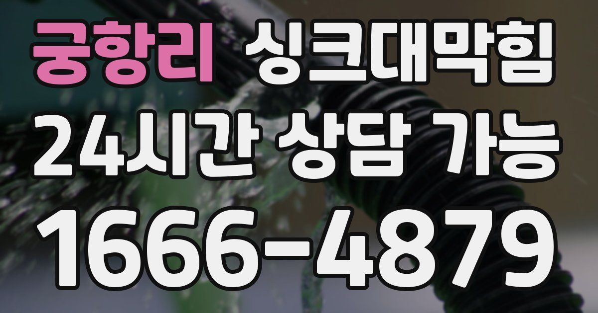 궁항리 싱크대 뚫기