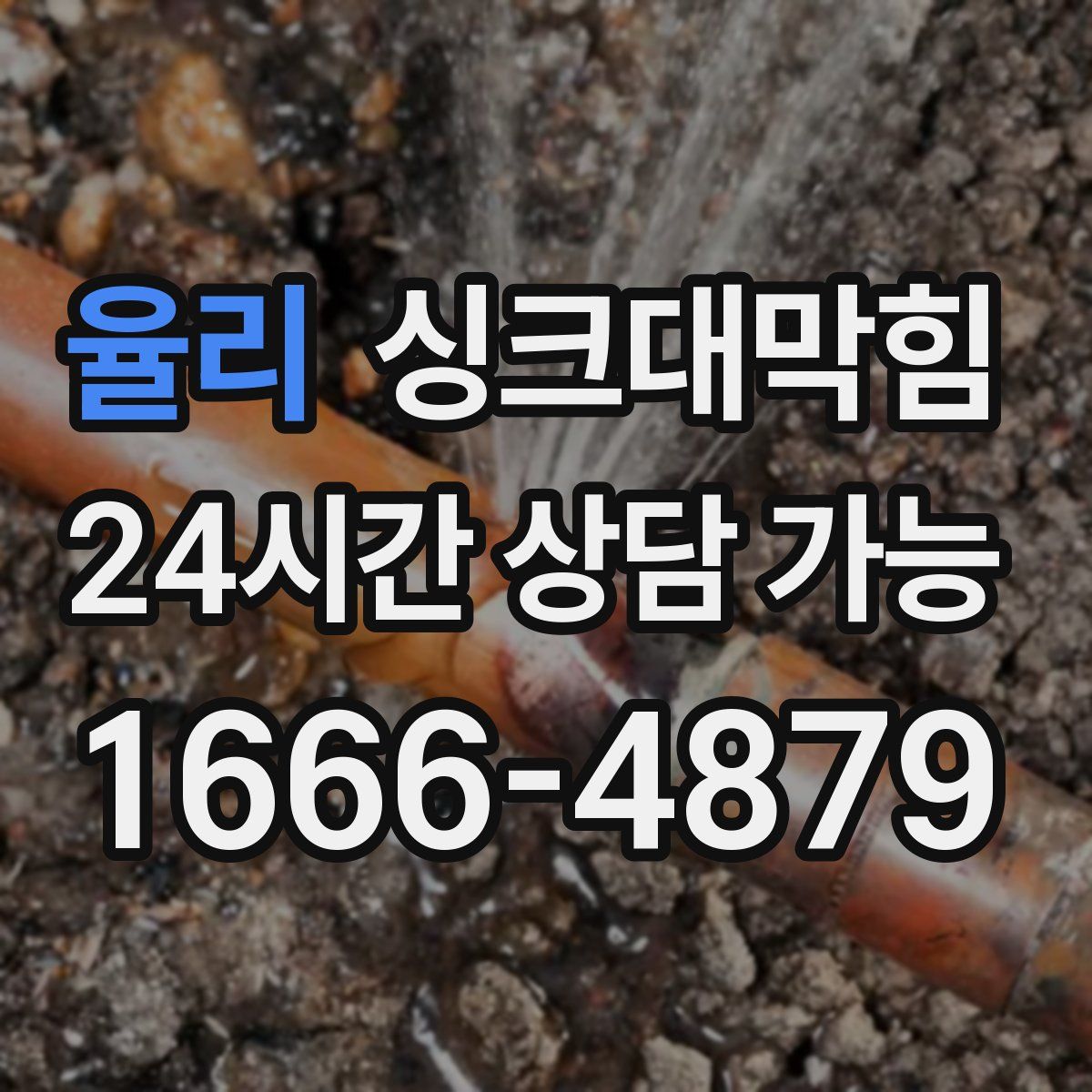 율리 싱크대막힘