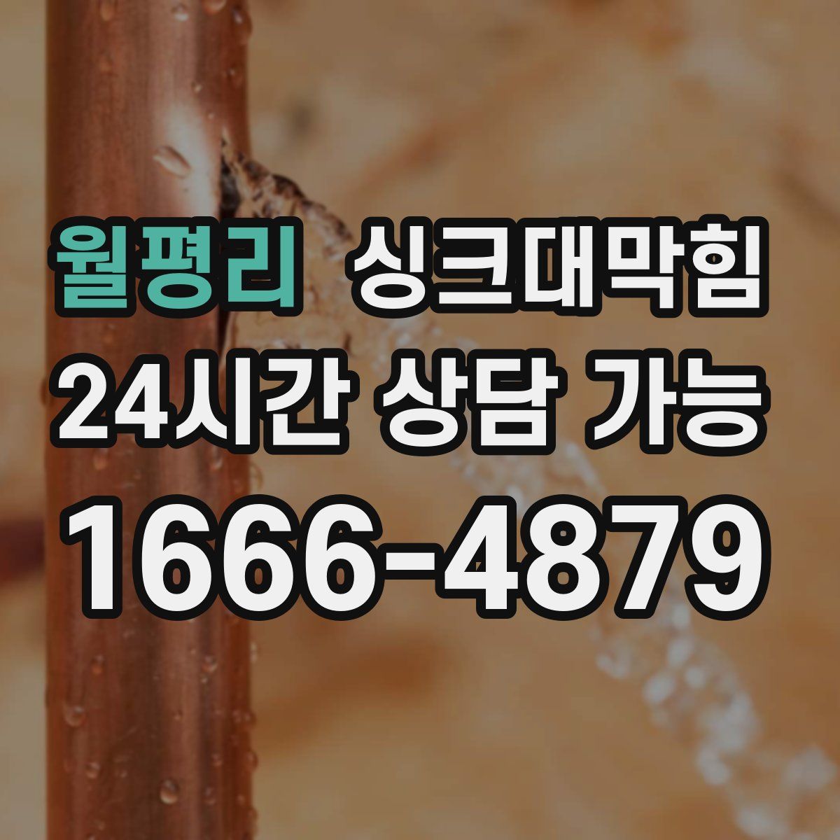 월평리 싱크대막힘