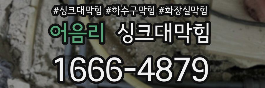 싱크대막힘