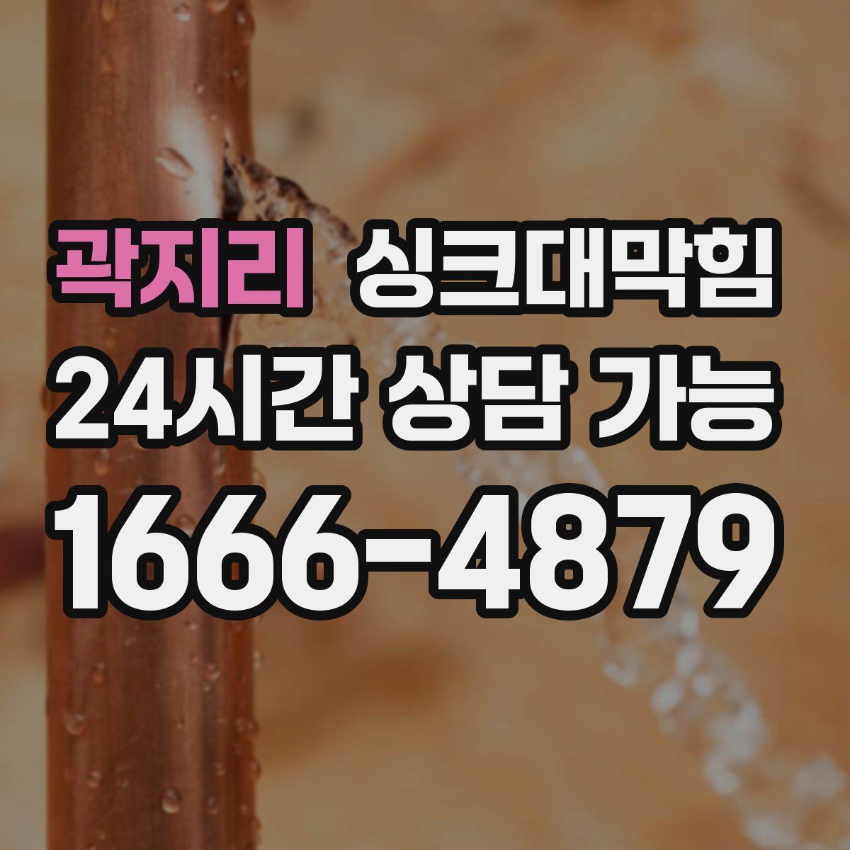 곽지리 싱크대막힘