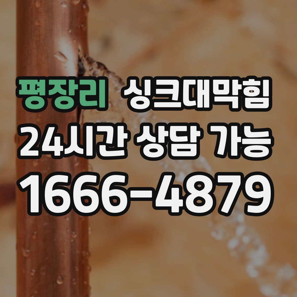 평장리 싱크대막힘