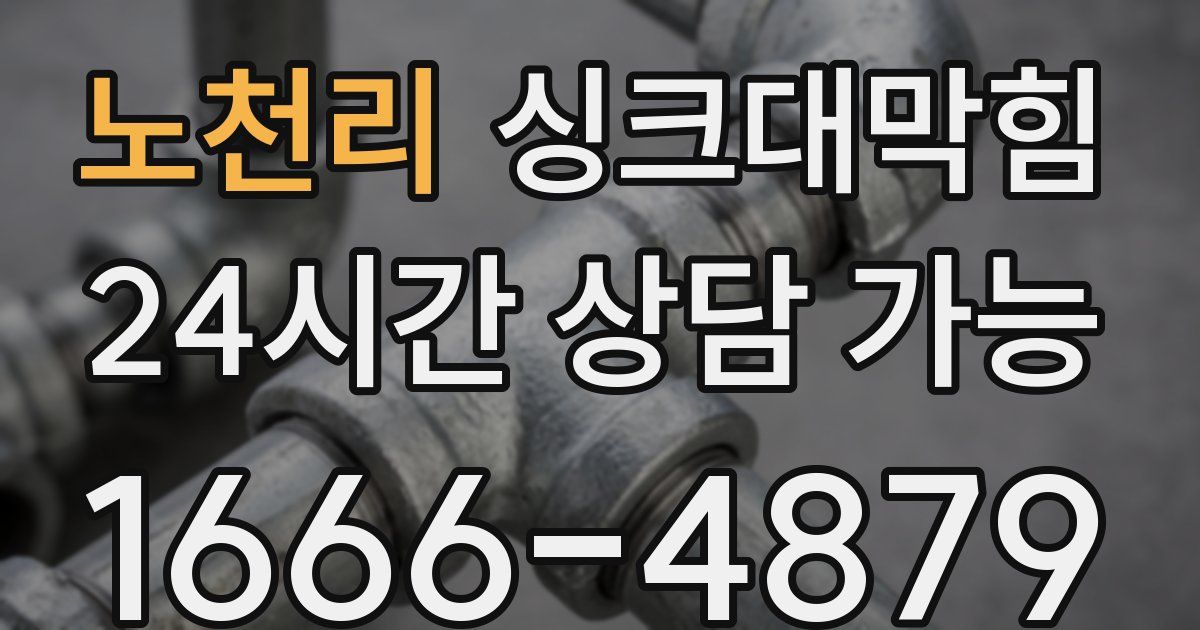 노천리 싱크대 뚫기