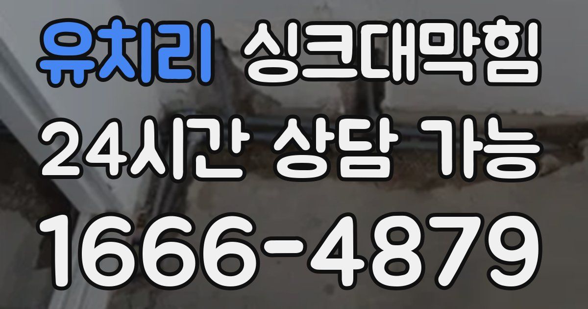 유치리 싱크대 뚫기