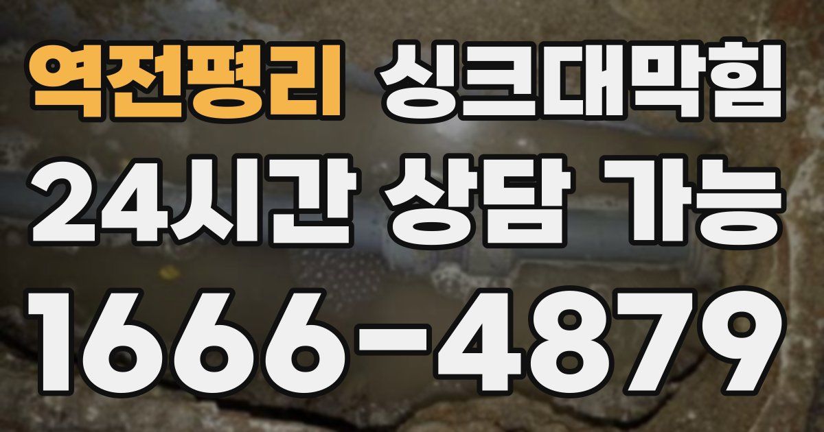 역전평리 싱크대 뚫기