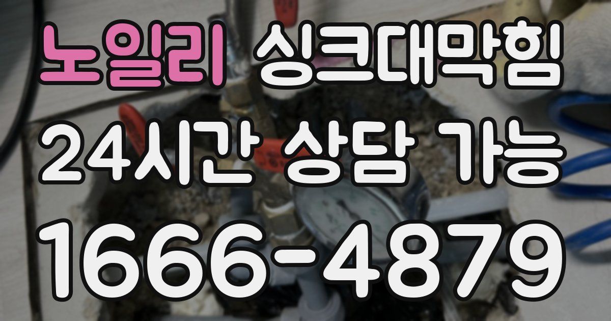노일리 싱크대 뚫기
