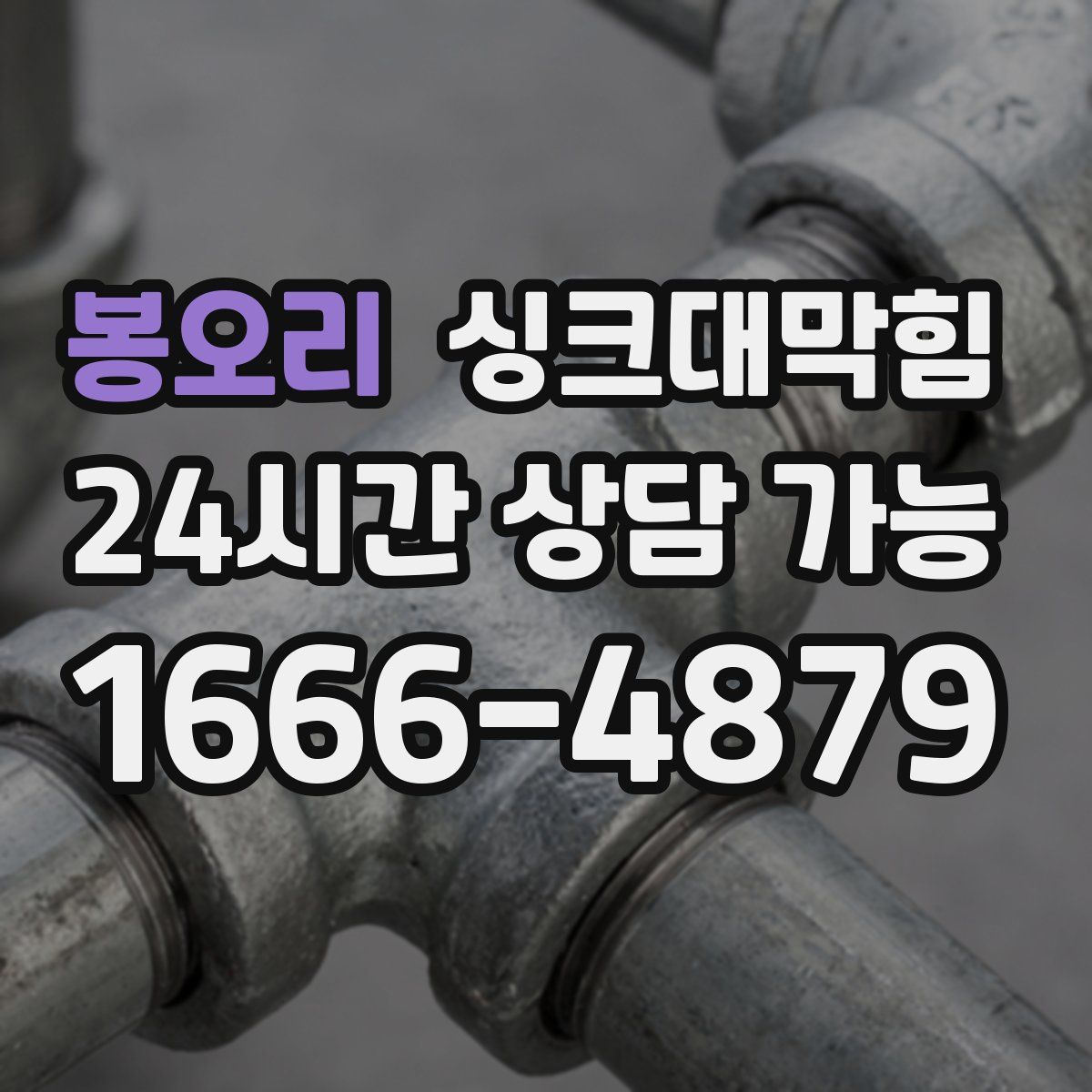 봉오리 싱크대막힘