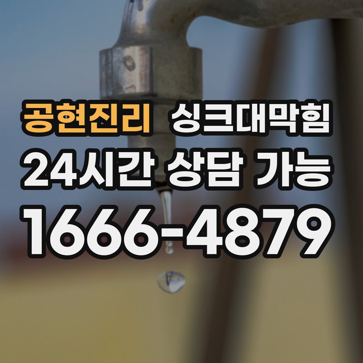 공현진리 싱크대막힘