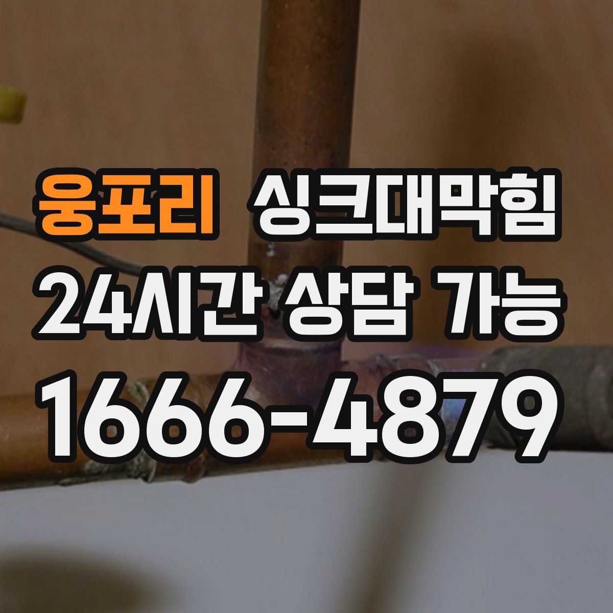 웅포리 싱크대막힘