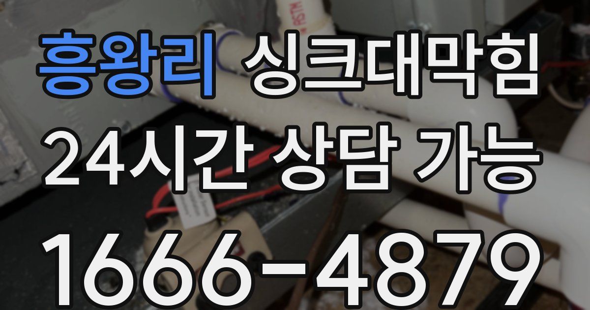 흥왕리 싱크대 뚫기