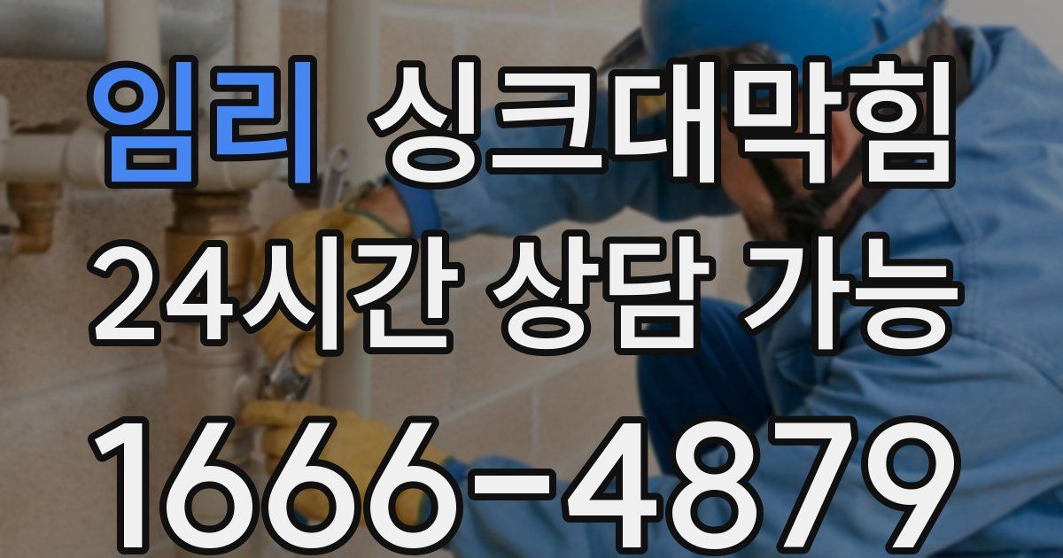 임리 싱크대 뚫기