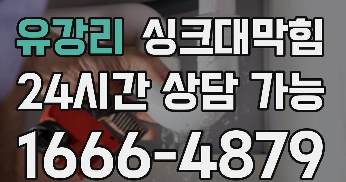 유강리 싱크대 뚫기