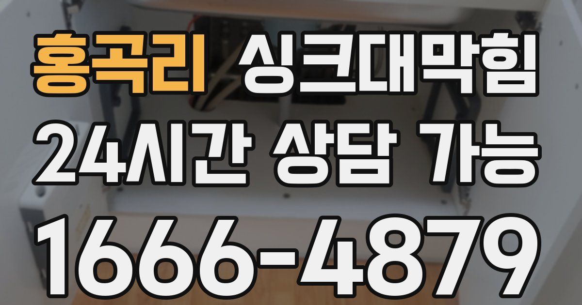 홍곡리 싱크대 뚫기