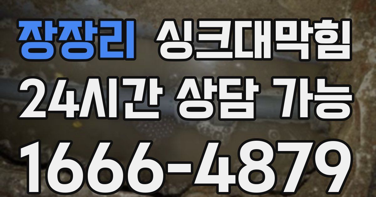 장장리 싱크대 뚫기