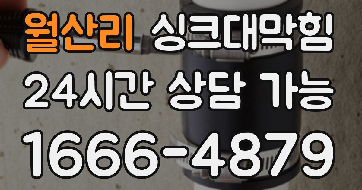 월산리 싱크대 뚫기