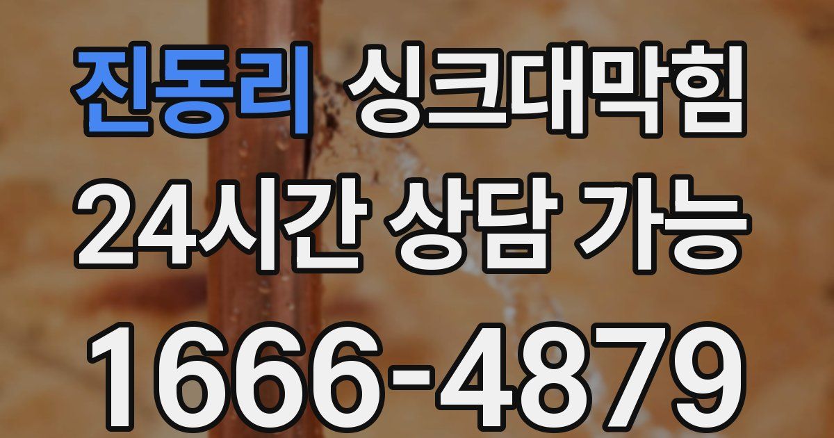 진동리 싱크대 뚫기