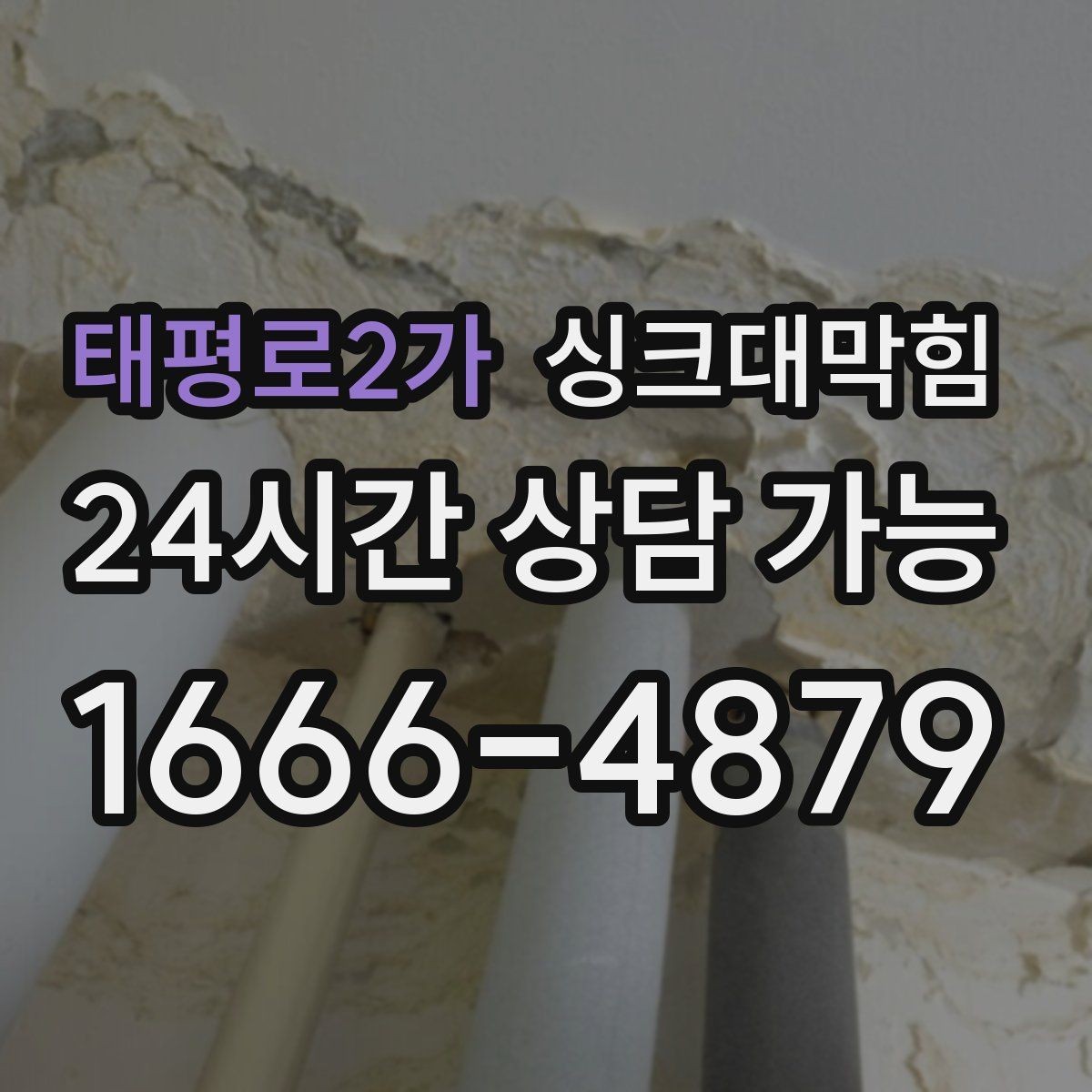 태평로2가 싱크대막힘 카페 디스포저 라인 슬러지 컷팅의 쾌감