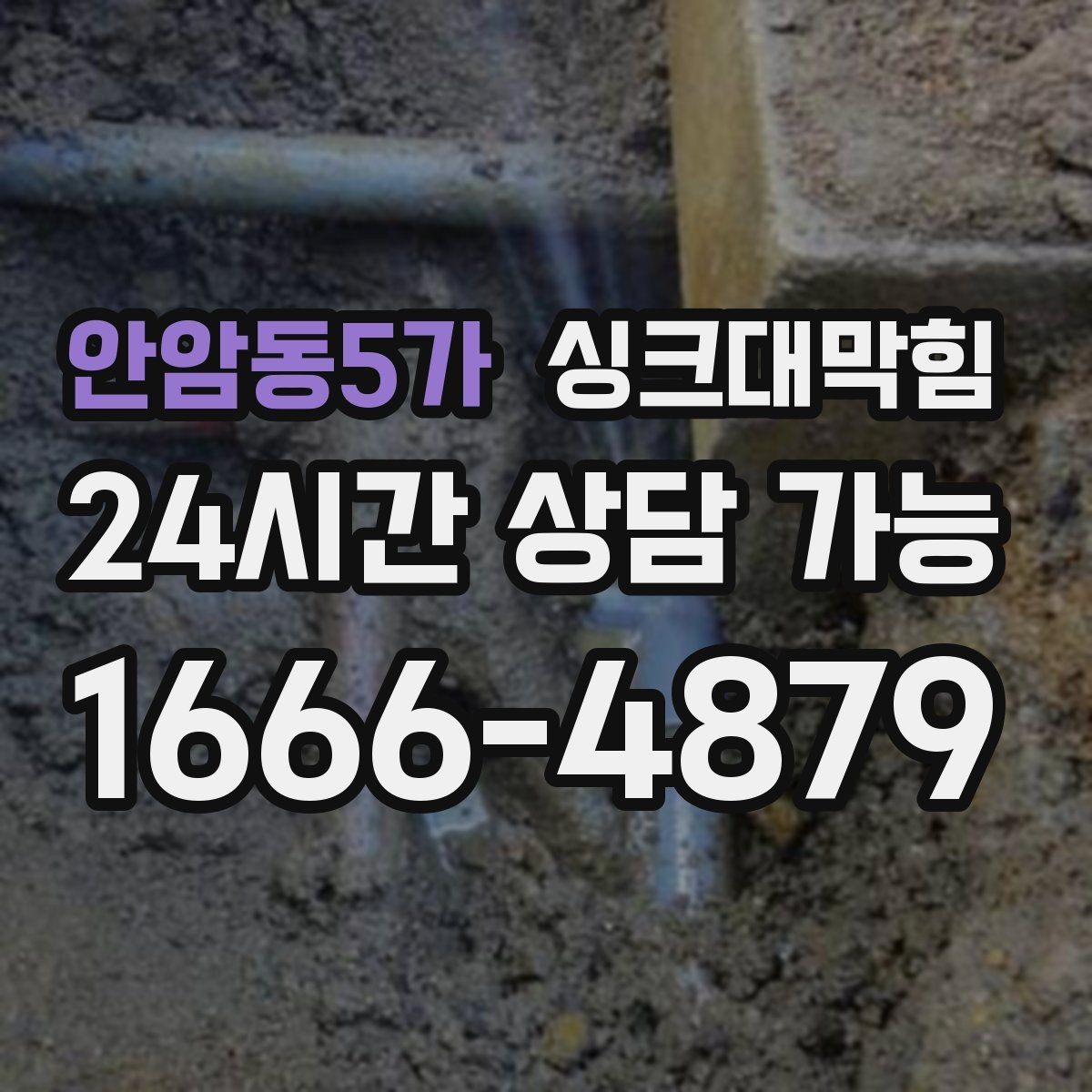 안암동5가 싱크대막힘 배수구 소독과 그리스 제거 병행