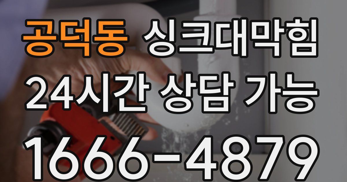 공덕동 싱크대 뚫기