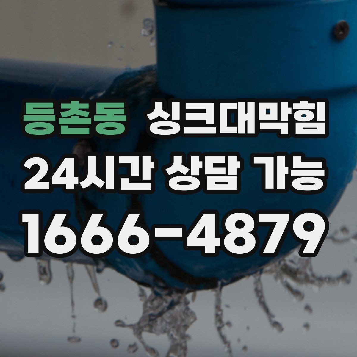 등촌동 싱크대막힘 주방 배수구막힘 지도화 모니터링