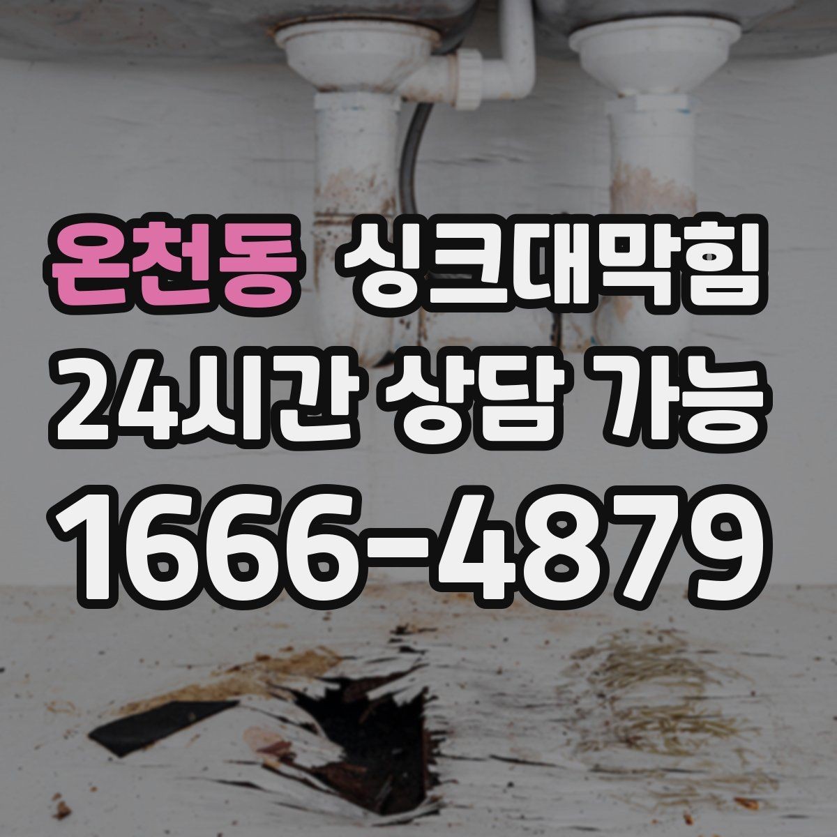 온천동 싱크대막힘 식당 그리스트랩 오버플로 멈춘 저녁