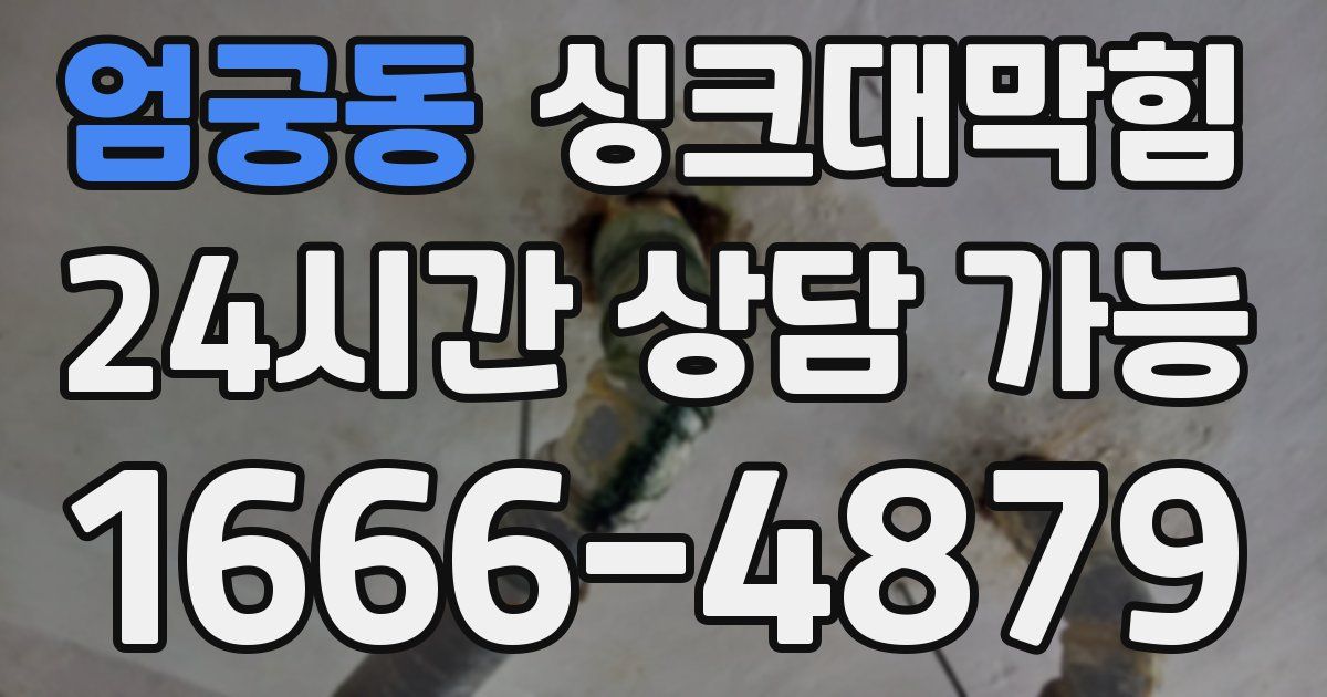 엄궁동 싱크대 뚫기