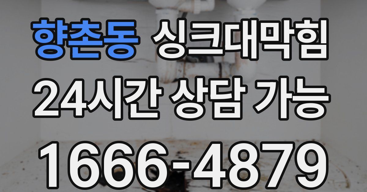 향촌동 싱크대 뚫기