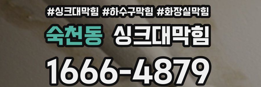 싱크대막힘