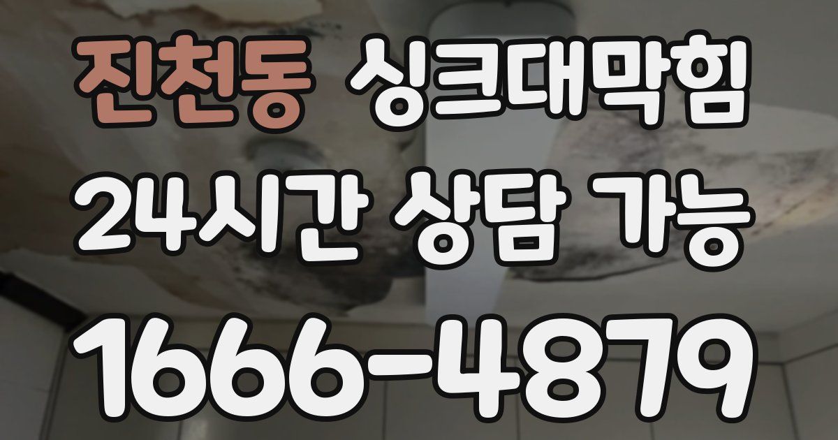 진천동 싱크대 뚫기