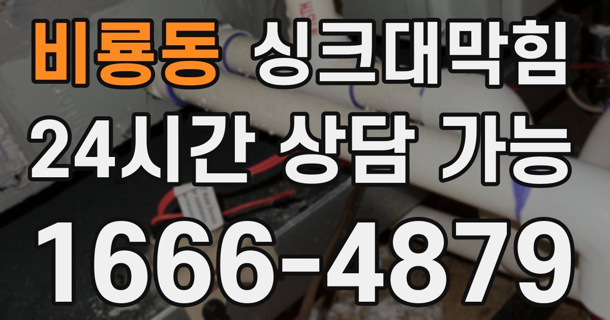비룡동 싱크대 뚫기