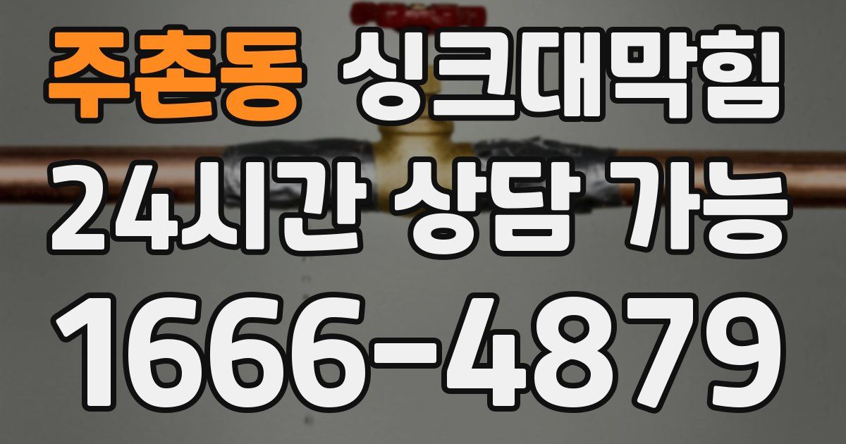 주촌동 싱크대 뚫기