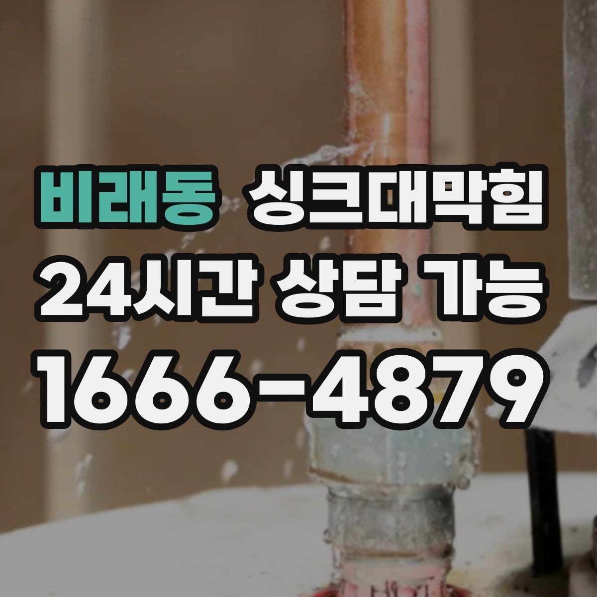 비래동 싱크대막힘 배수구 소독 후 통기 회복 절차