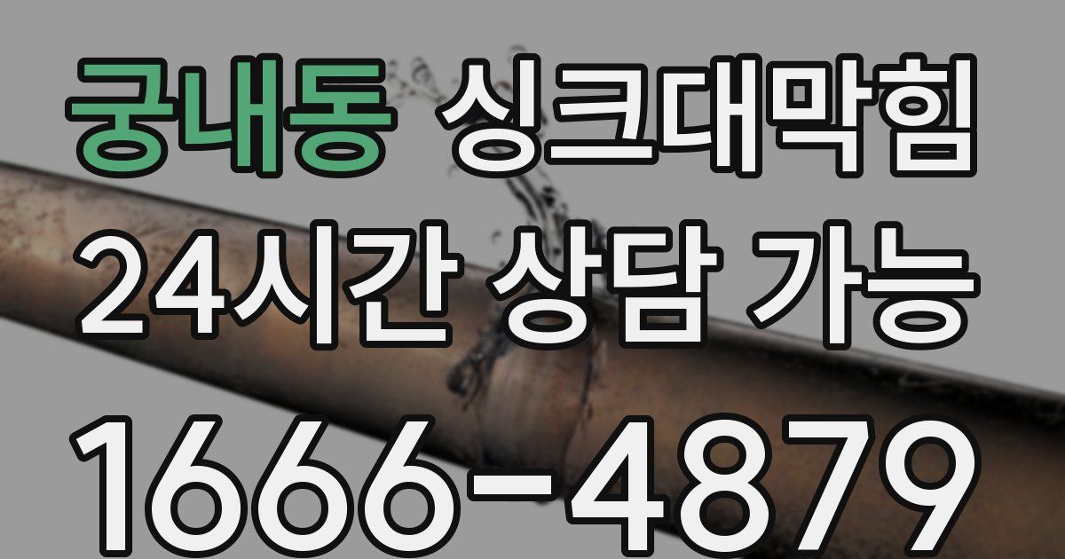 궁내동 싱크대 뚫기