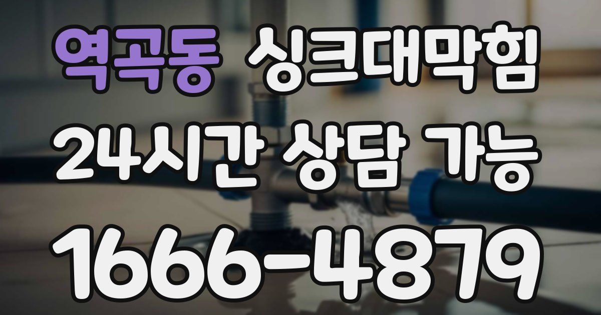 역곡동 싱크대 뚫기